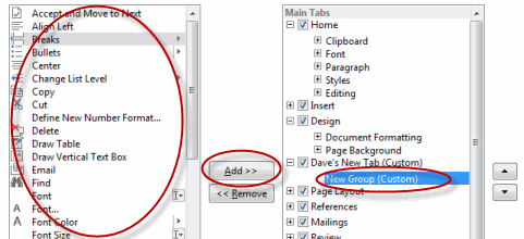 Add Command to Group