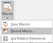 Record Macro