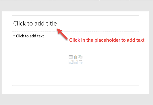 Designated Text Placeholder