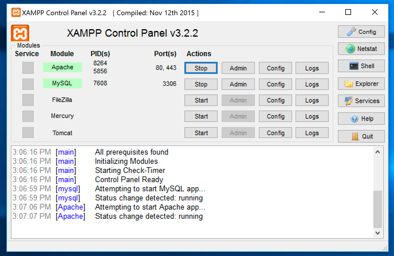 Install Php Mysql Phpmyadmin Windows 7