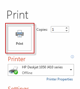 Click Print