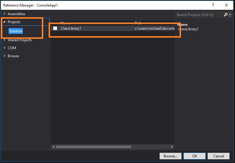 Visual Studio Add Library Reference – EQGO