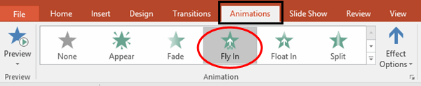 Animations Pane