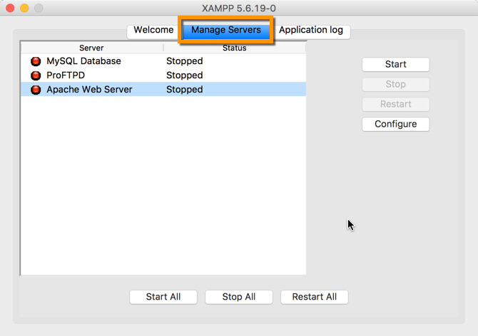 How To Install Start And Test Xampp On Mac Osx Webucator