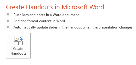 presentation outline