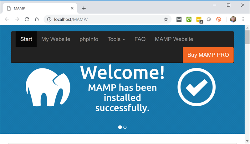 mamp install website