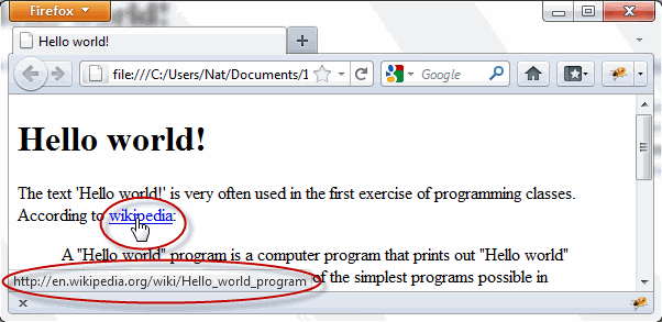 Text with Link