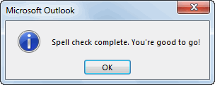 Completed Check Message