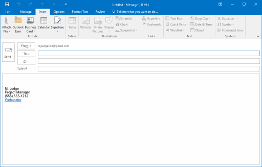 how to add photo to email signature in outlook