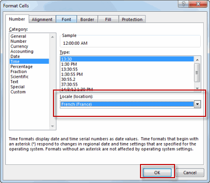Locale Drop-down List
