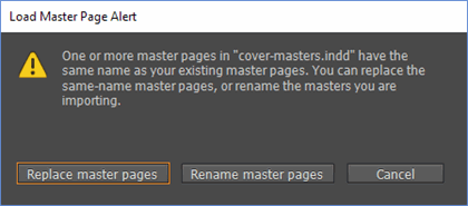 Load Master Page Alert