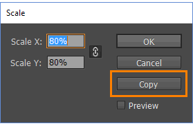 Scale Options Dialog Boxes
