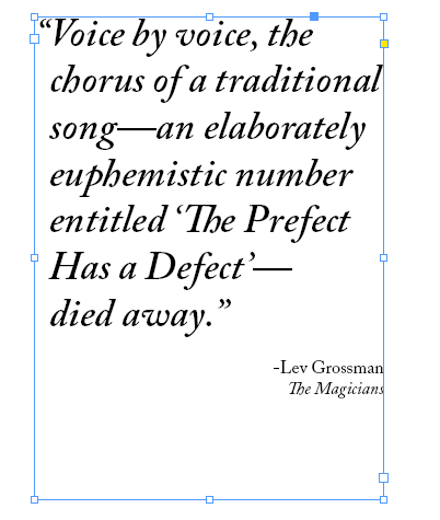 Text with Hanging Indent and Em Dashes
