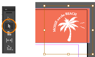 Direct Selection Tool and Image in Frame