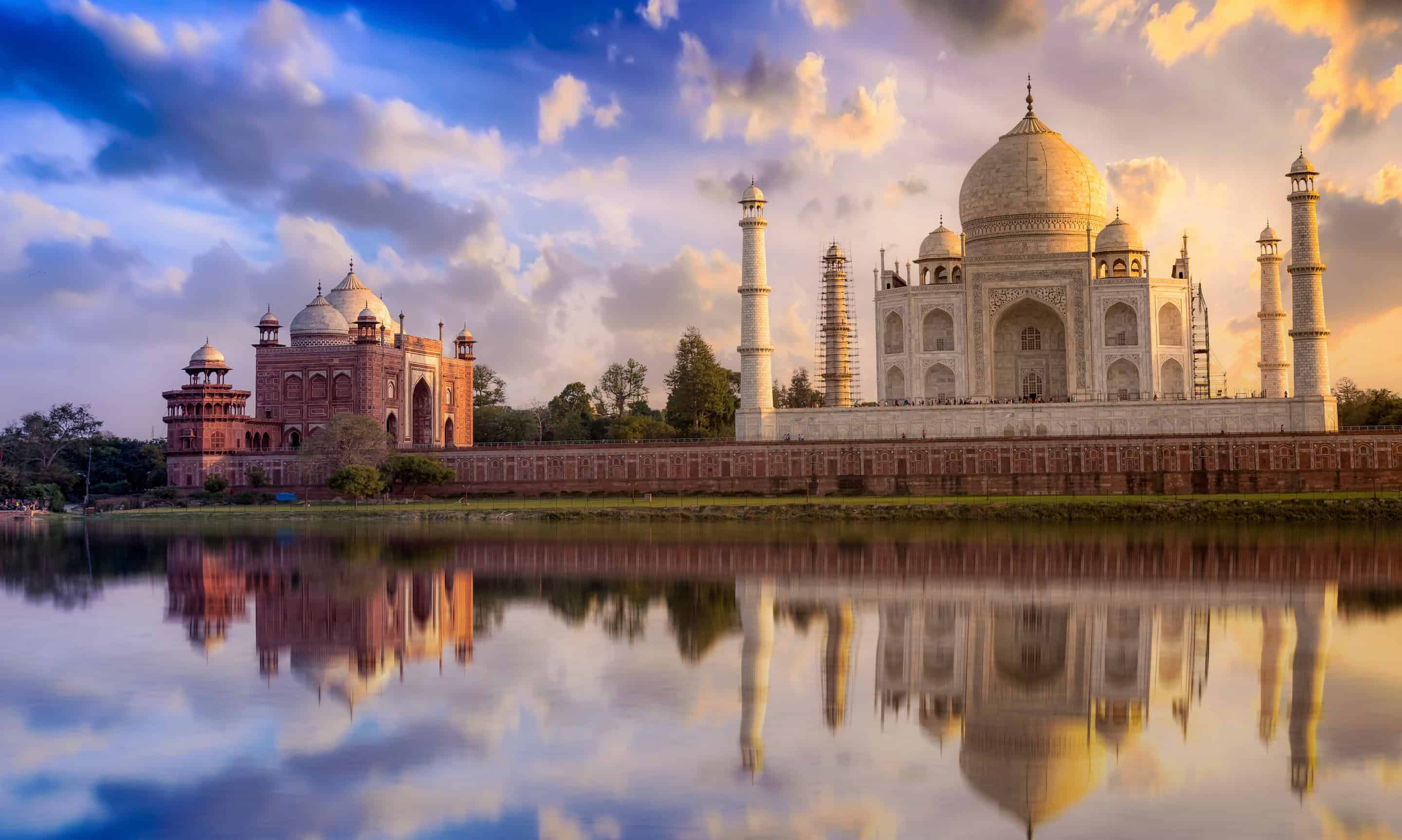Taj Mahal from the Yamuna river