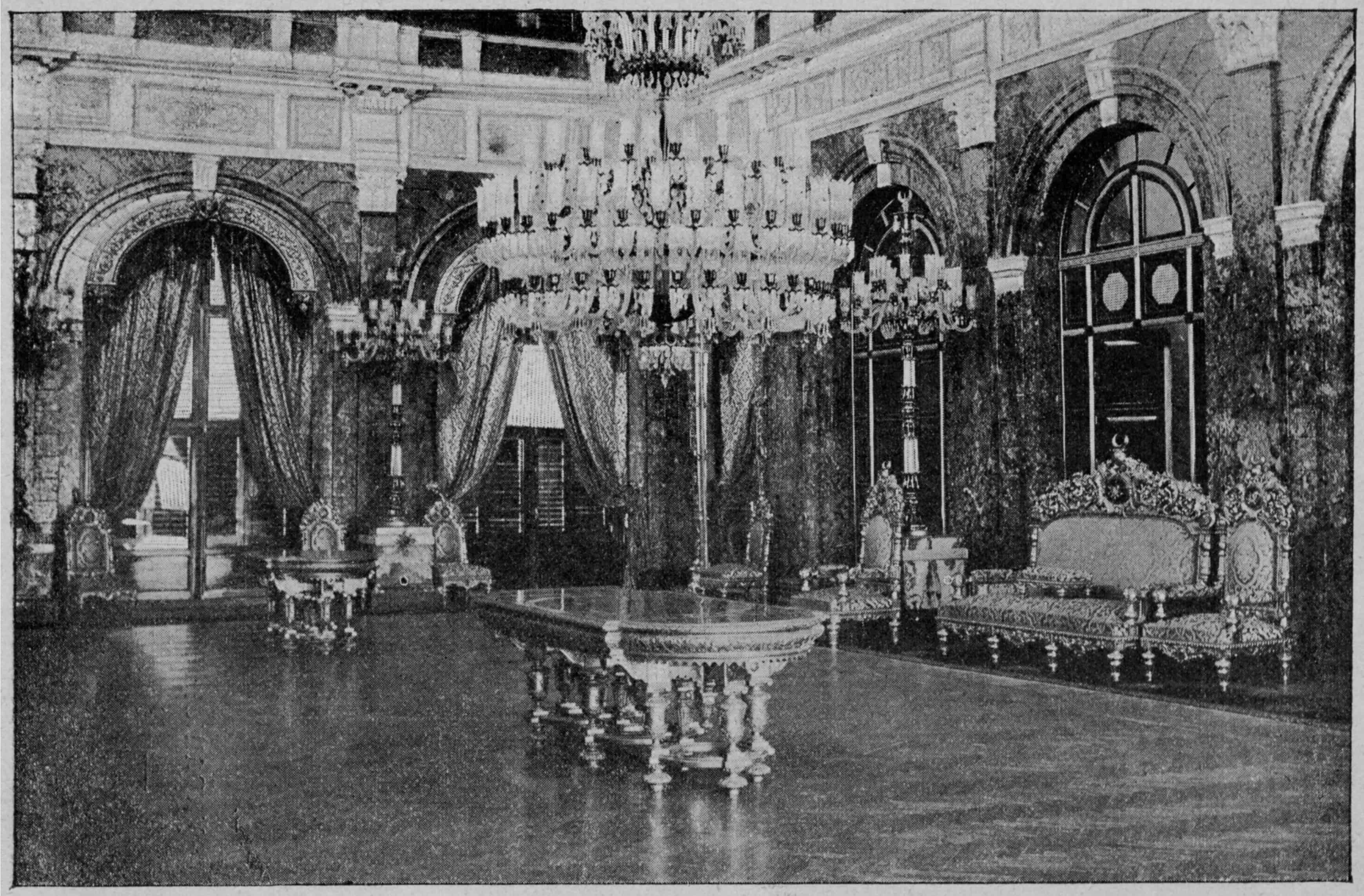 Dolmabahce Palace throne room