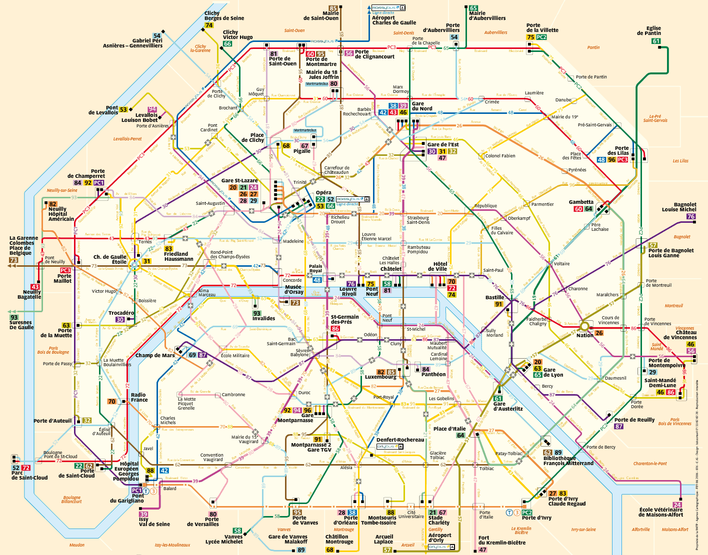 Paris Bus Lines