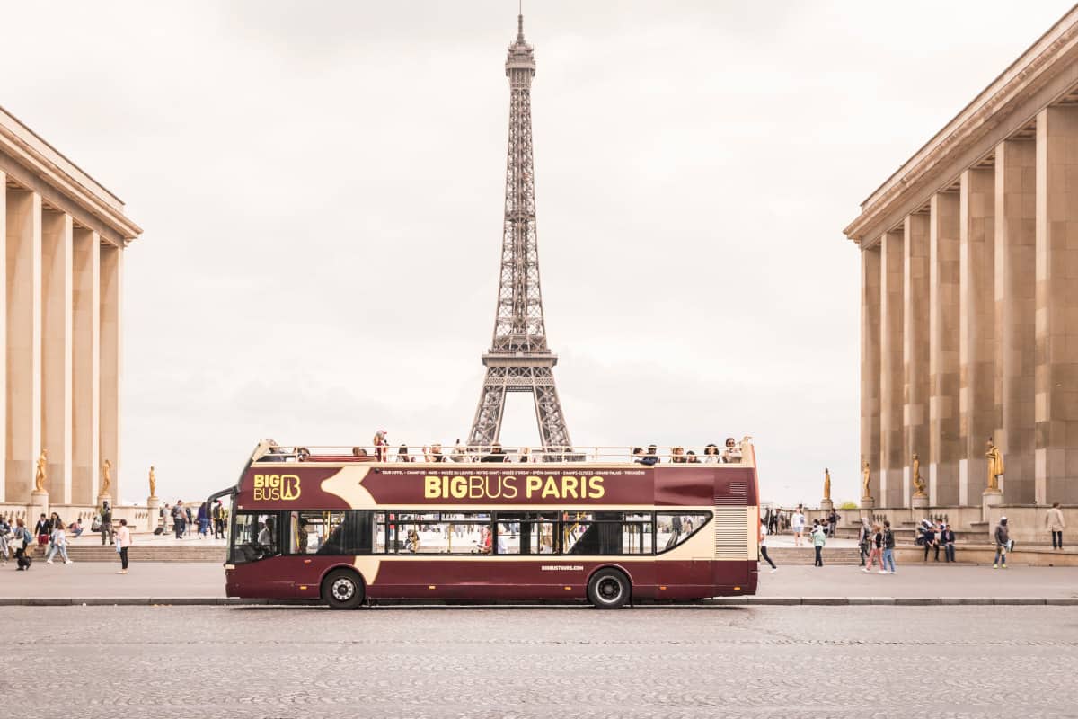 Big Bus Paris at Eiffel Tower