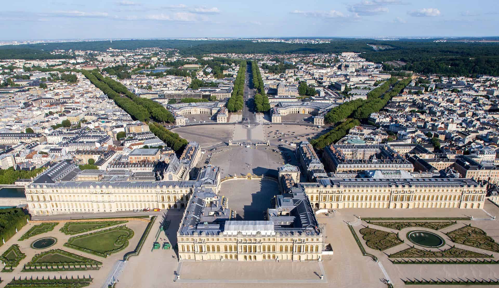 Palace of Versailles from above