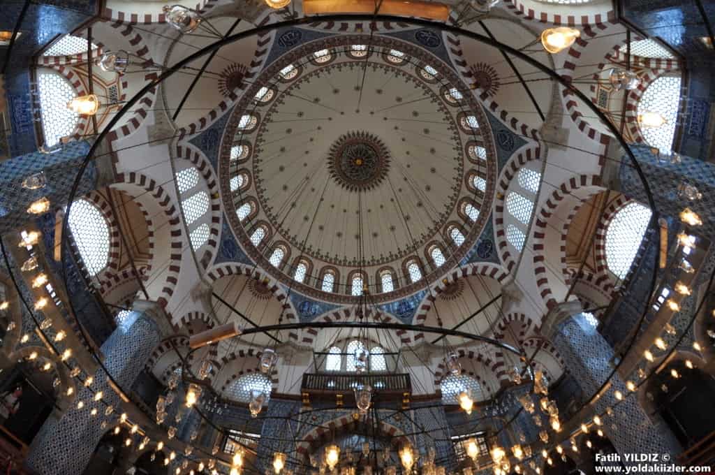 Rustem Pasha Mosque interior with Iznik tiles