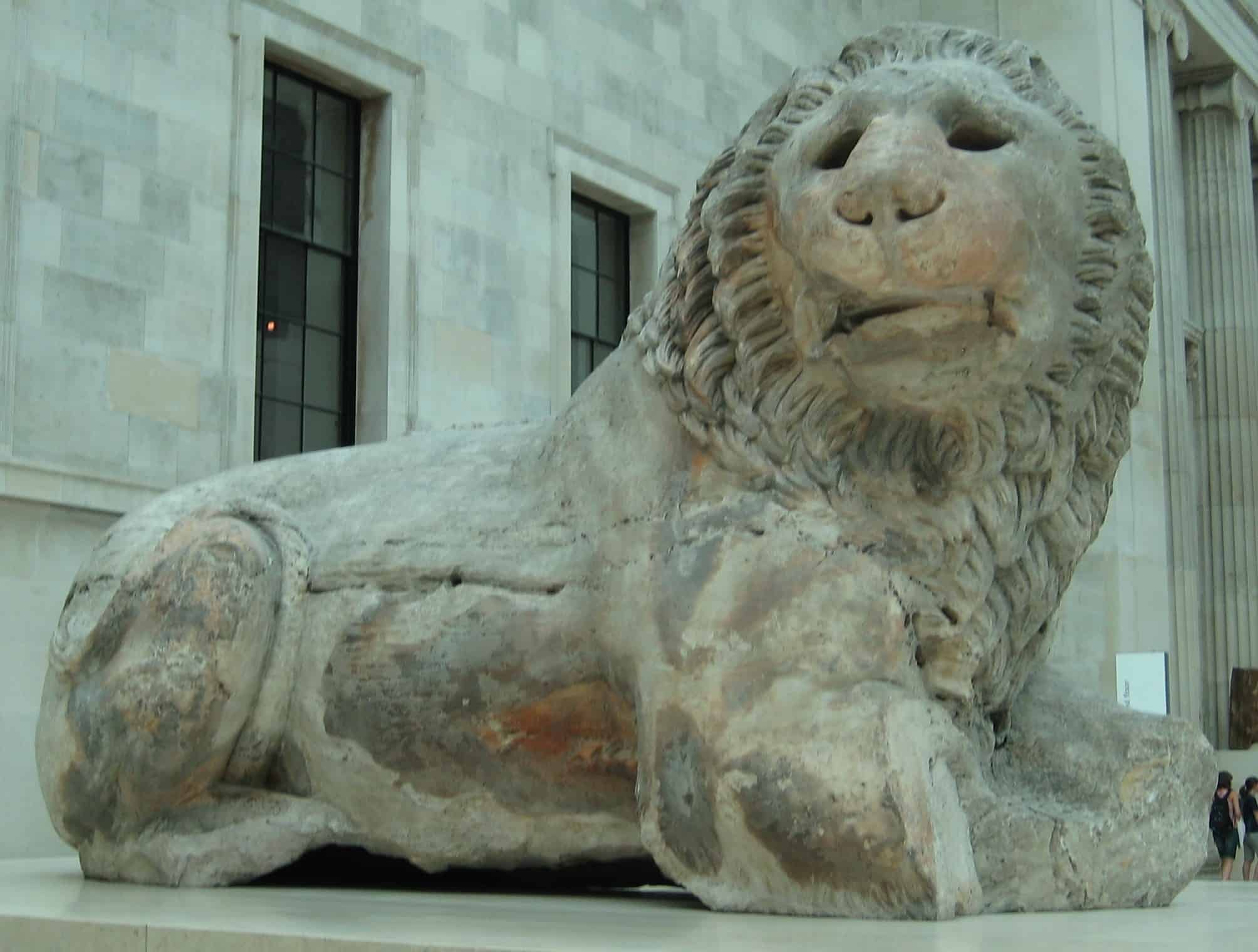 Lion of Knidos at the British Museum