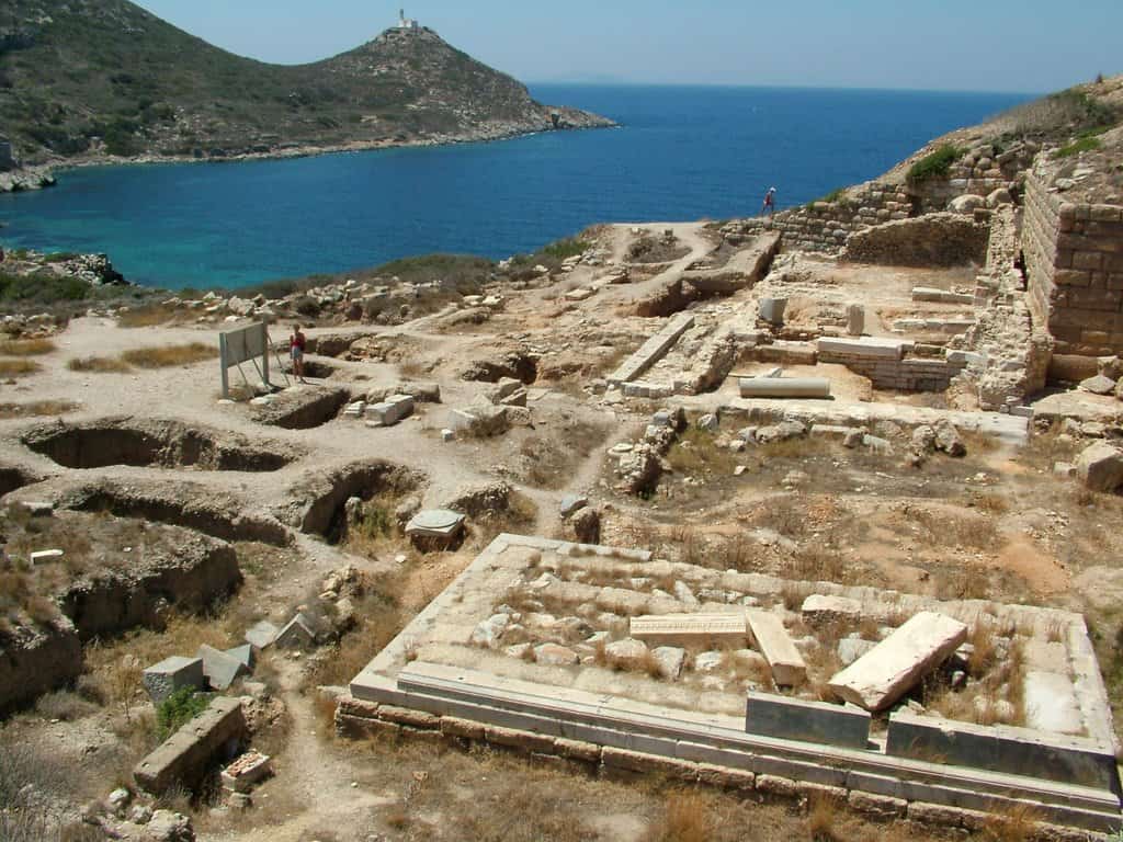 Remains of the Apollon Temple at the Knidos Ancient City
