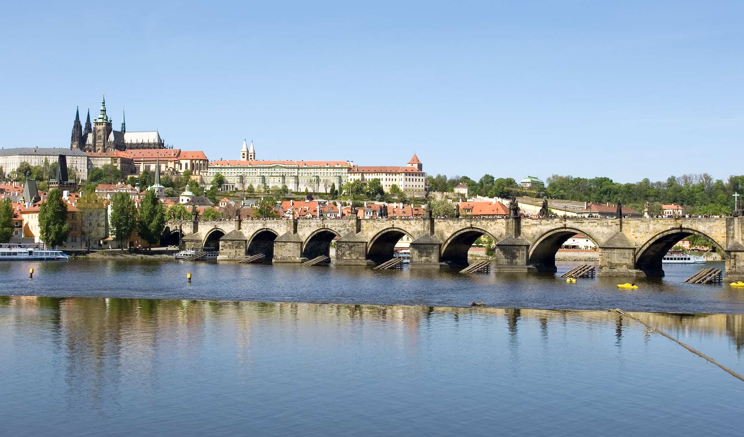 Panoramic view of the St. Charles Bridge (Karluv Most)