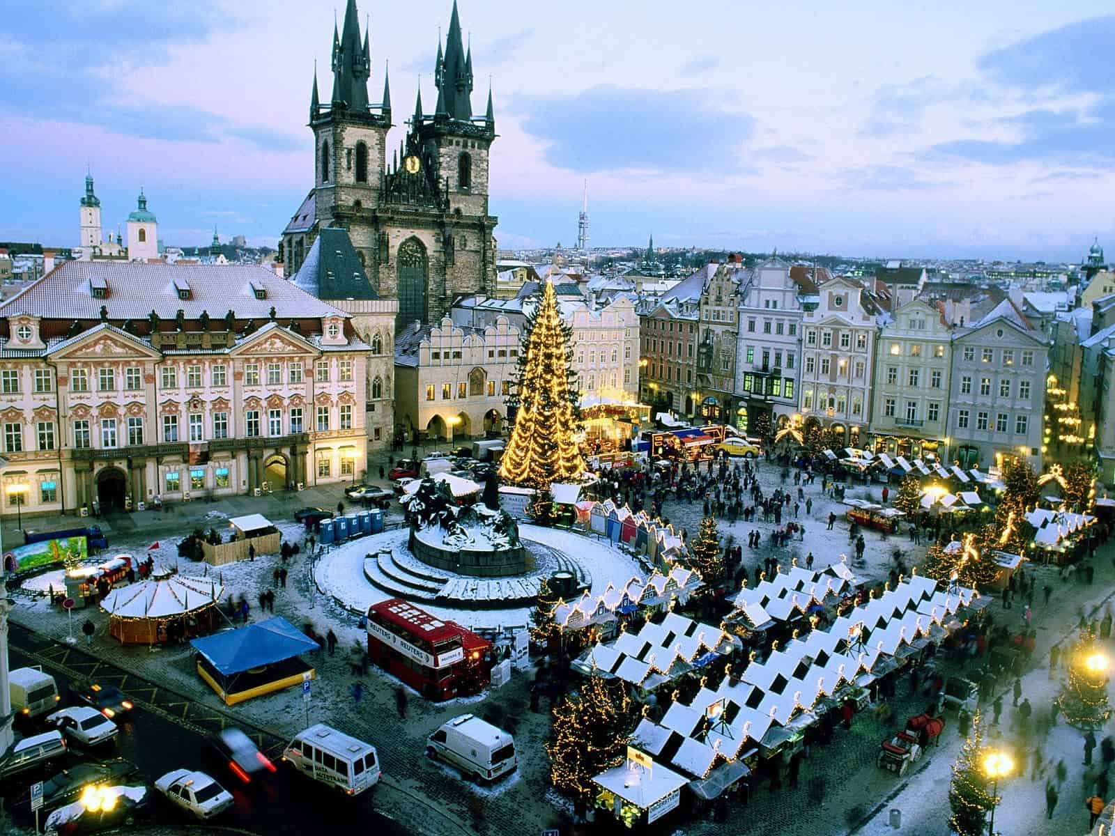 Winter market on the Old Town Square