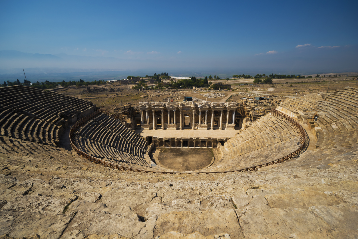 Ancient theatre in the Hierapolis ancient city, Denizli