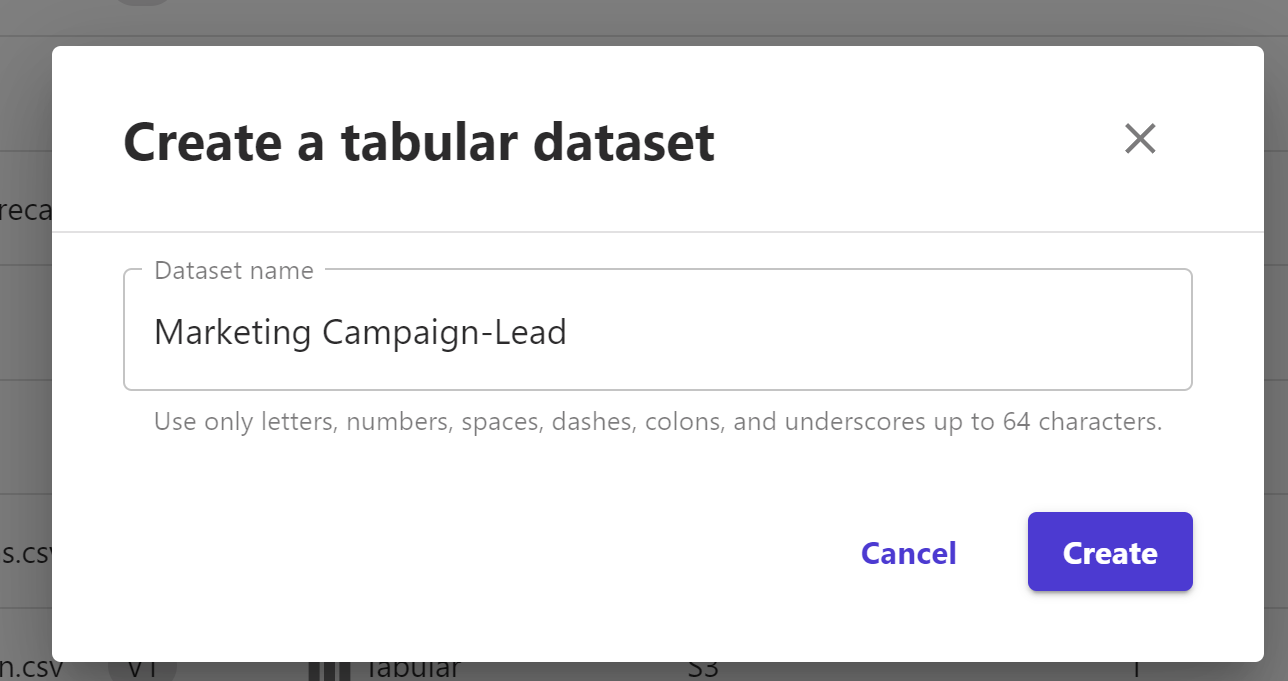 Create Dataset