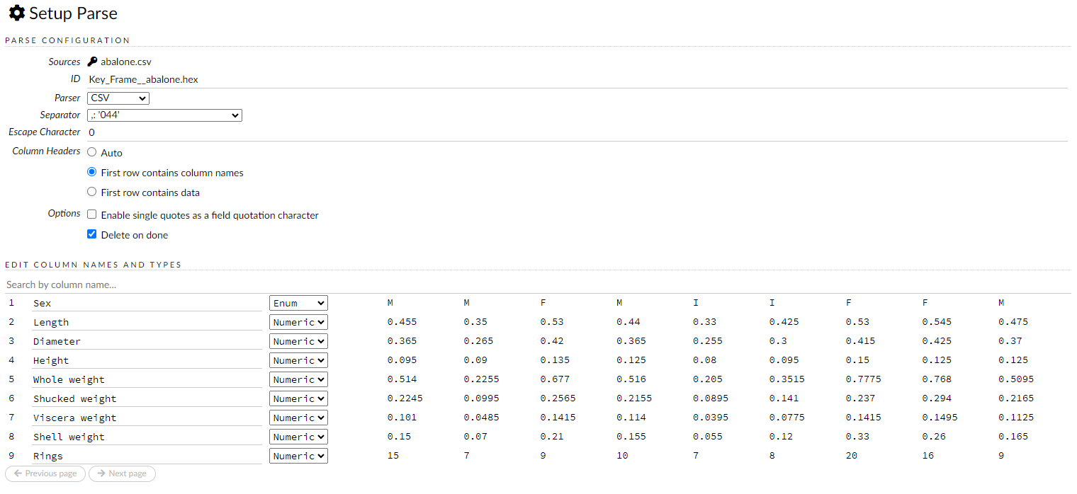 Flow - Parse options