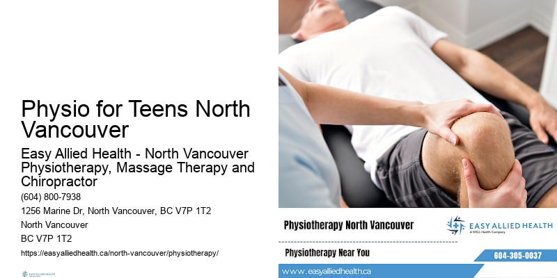 Professional Physio Help Physio for Teens North Vancouver