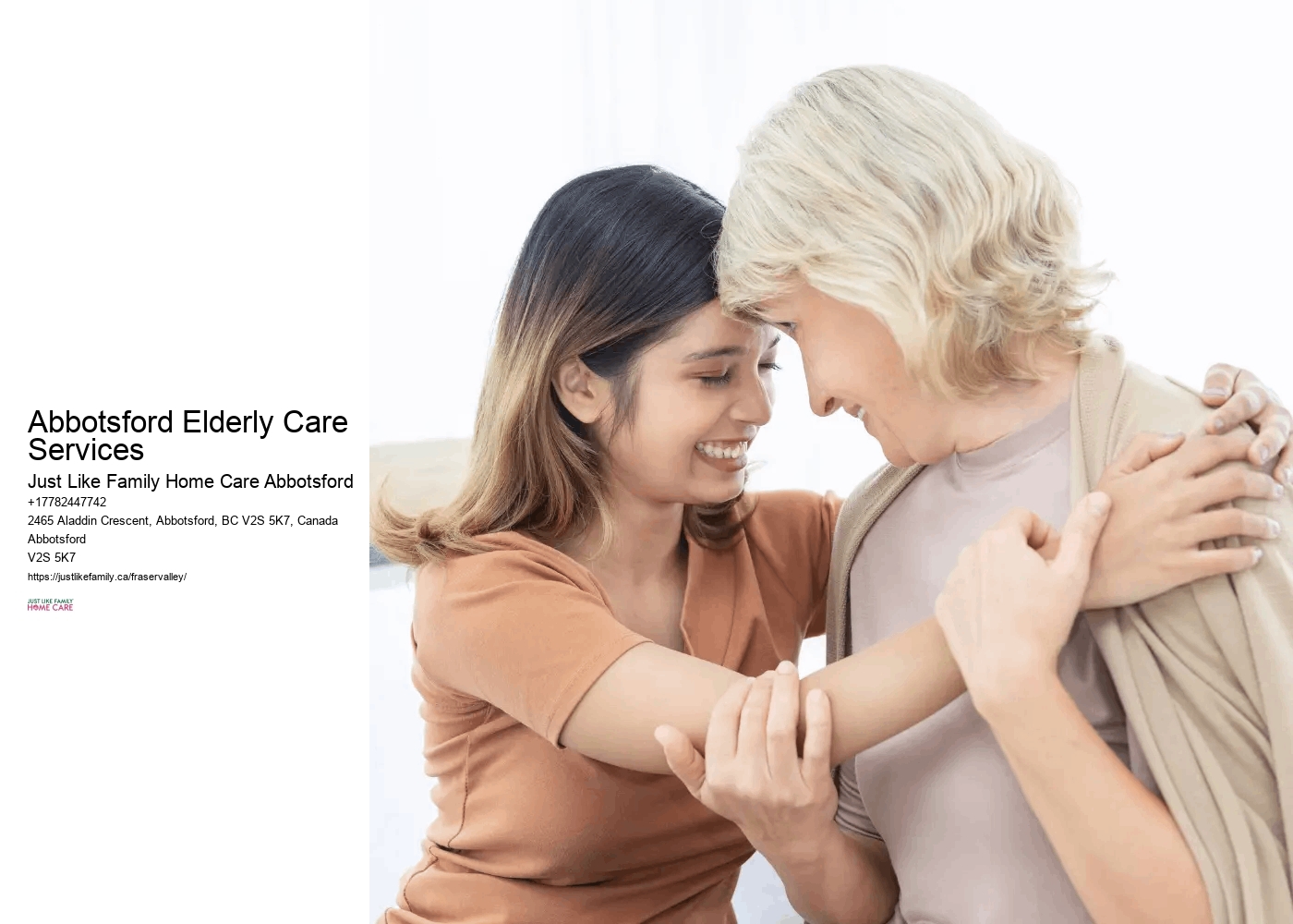 In-Home Personal Care Abbotsford Elderly Care Services