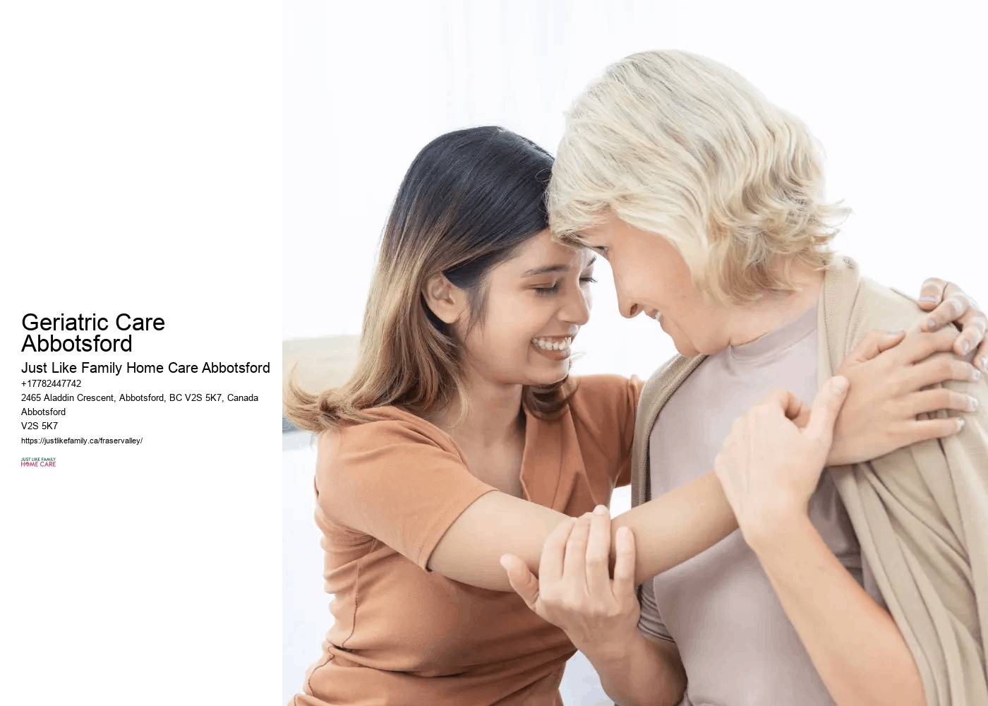 Respite Services for Caregivers Geriatric Care Abbotsford