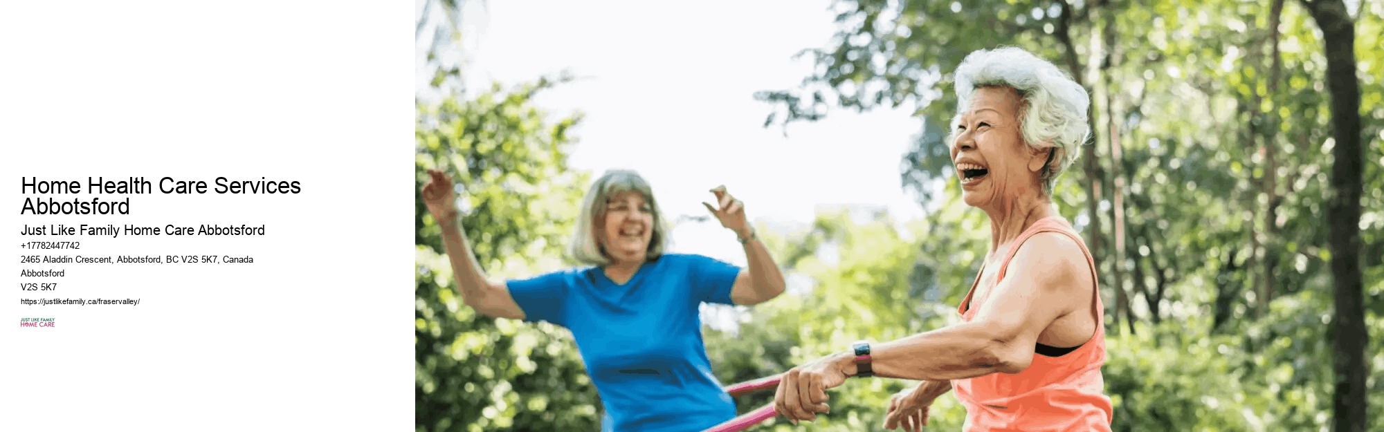 Companionship Services for Seniors Home Health Care Services Abbotsford