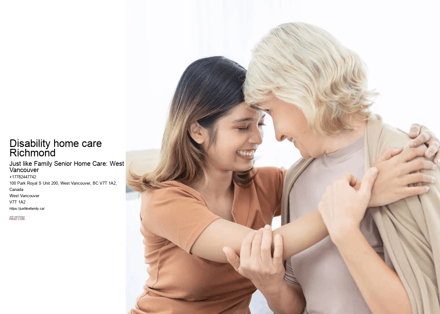 Home care services Disability home care Richmond