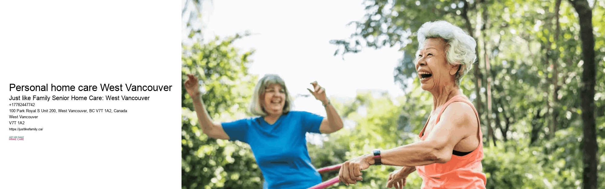 Personal home care West Vancouver family home care support