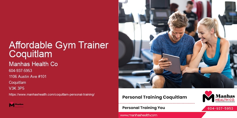 Exercise Programs Affordable Gym Trainer Coquitlam