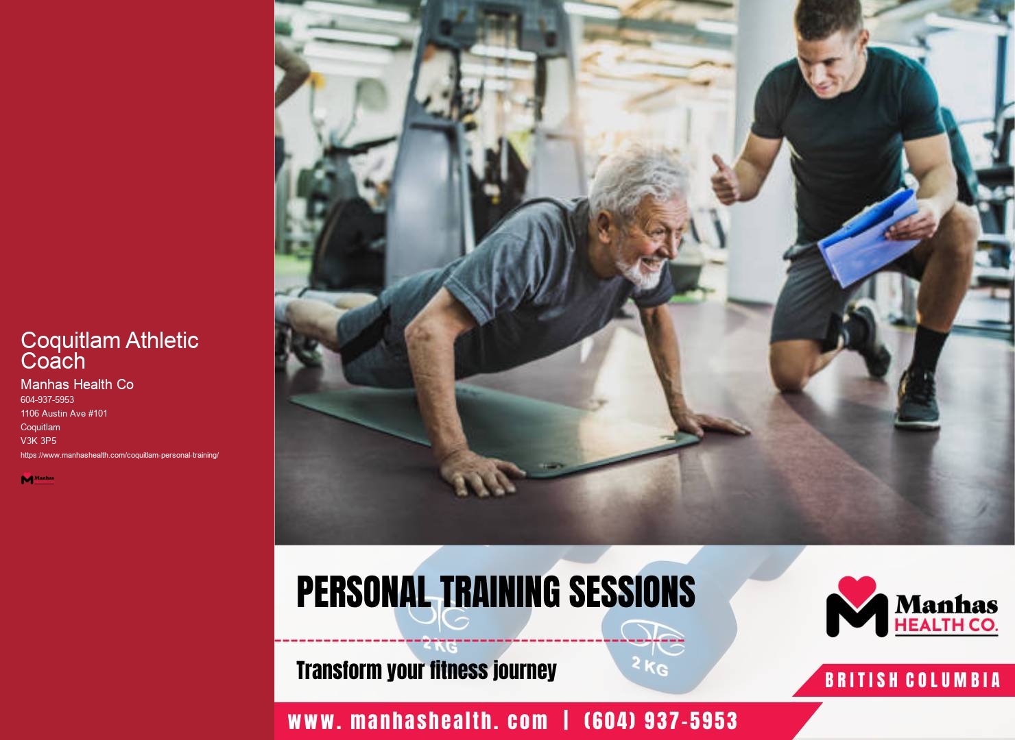 Private Personal Training Coquitlam Athletic Coach
