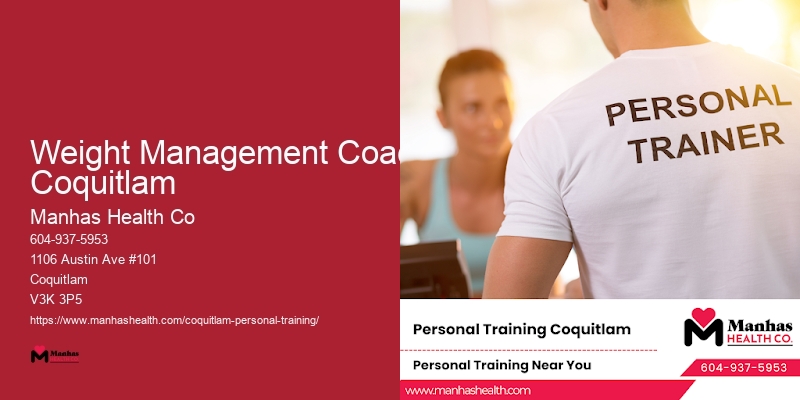 Personal Training Deals Weight Management Coach Coquitlam