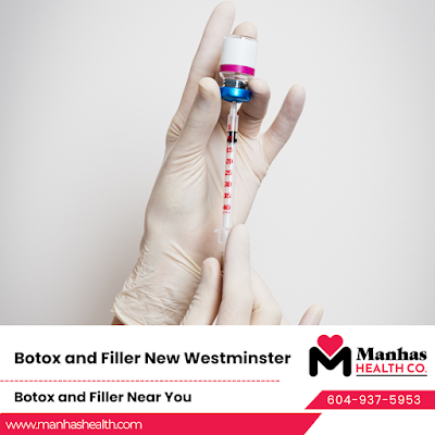 Under-eye filler injections Botox for frown lines New Westminster