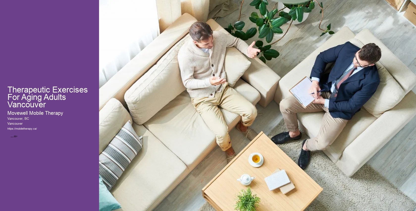 Therapeutic Exercises For Aging Adults Vancouver