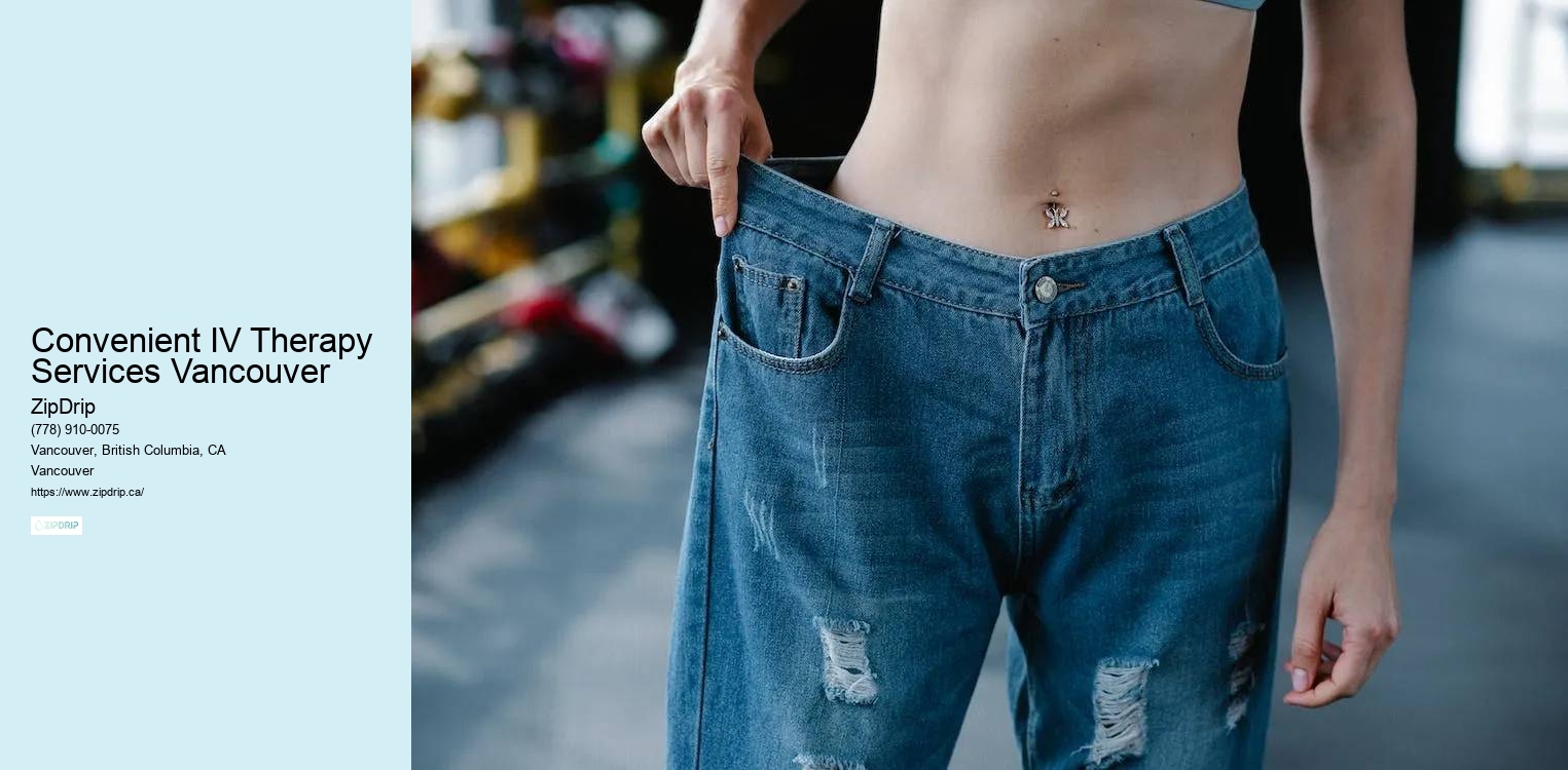 Convenient IV Therapy Services Vancouver mobile IV hydration treatment