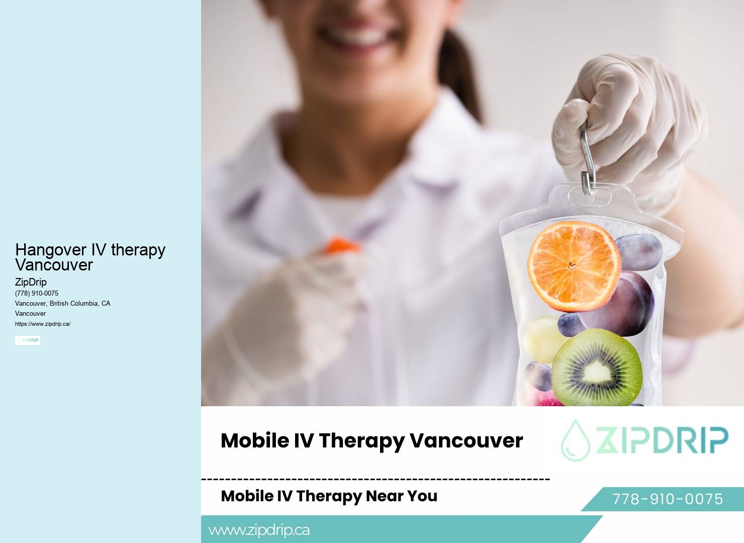 Best at-home IV therapy Hangover IV therapy Vancouver