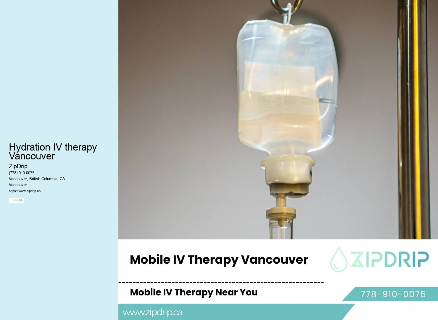 Recovery IV therapy Hydration IV therapy Vancouver
