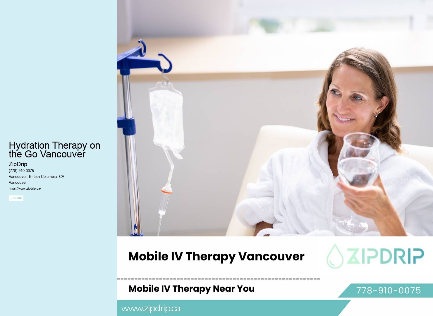 On-Demand IV Therapy Services Hydration Therapy on the Go Vancouver