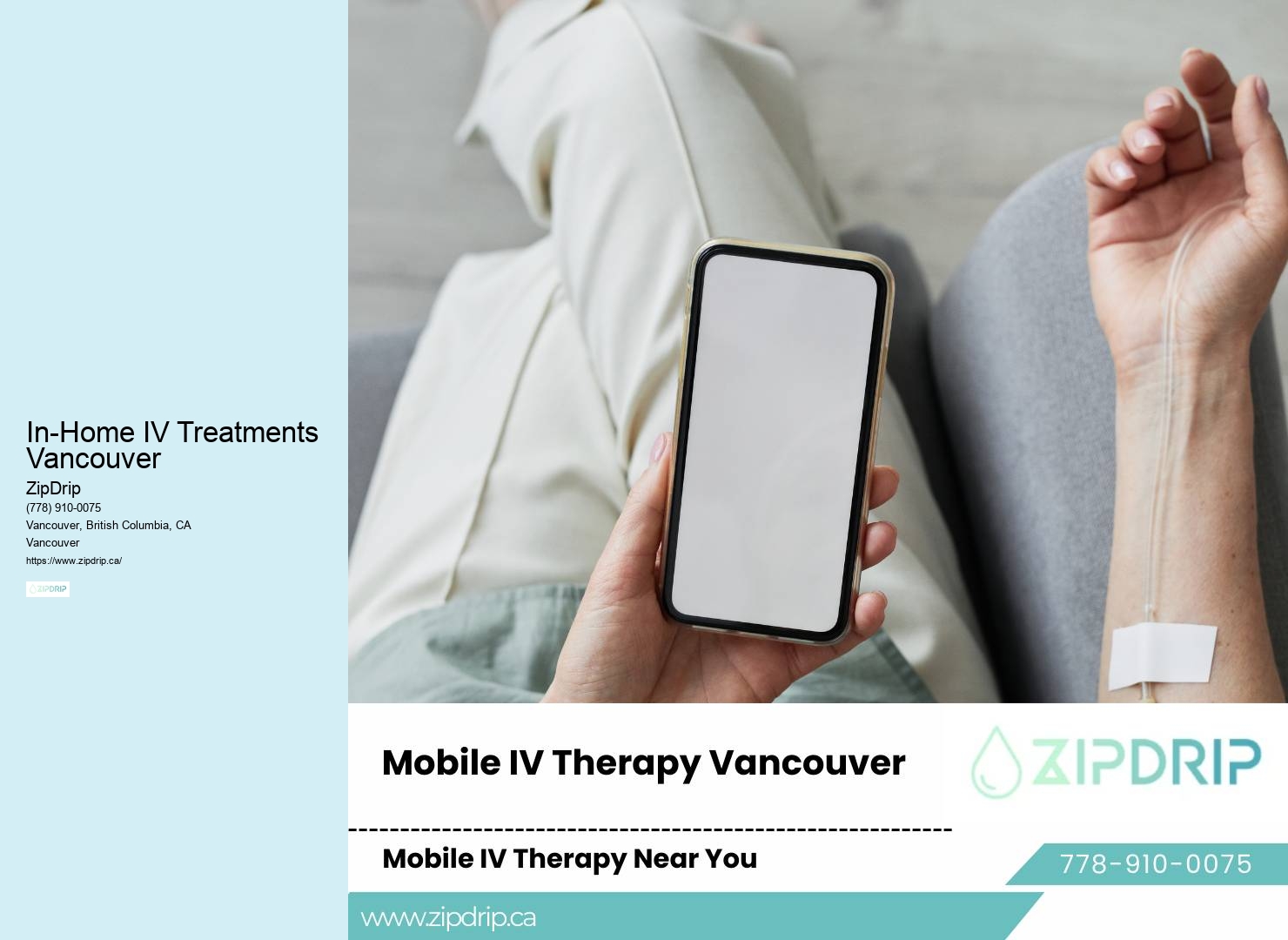 In-Home IV Treatments Vancouver IV Rehydration Therapy