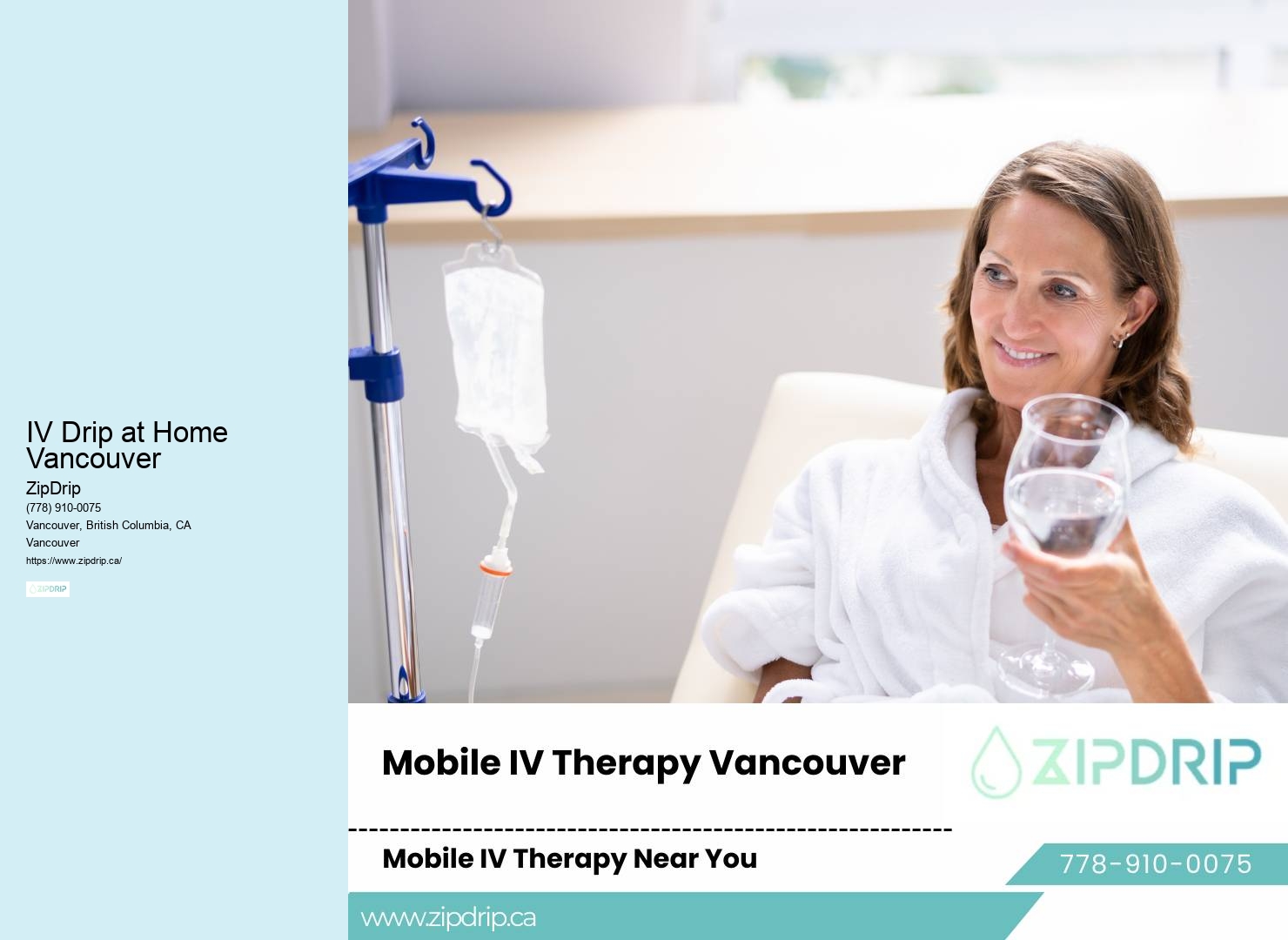 Mobile IV drips IV Drip at Home Vancouver