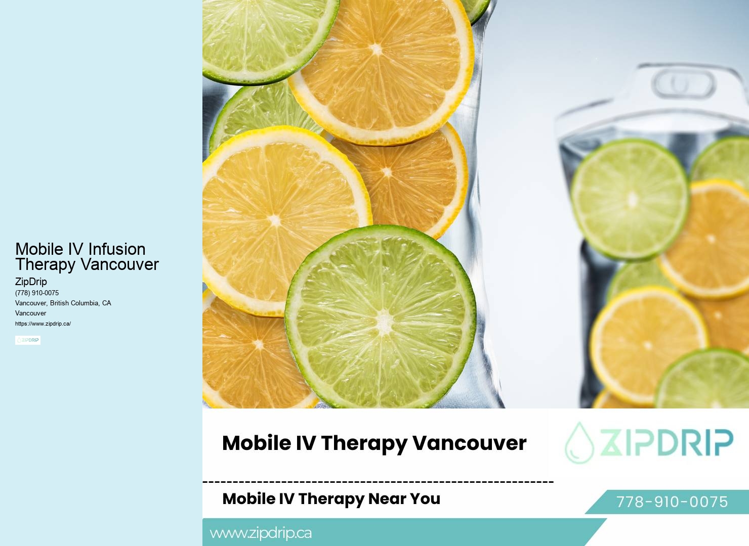 Mobile IV Infusion Therapy Vancouver IV Boosters