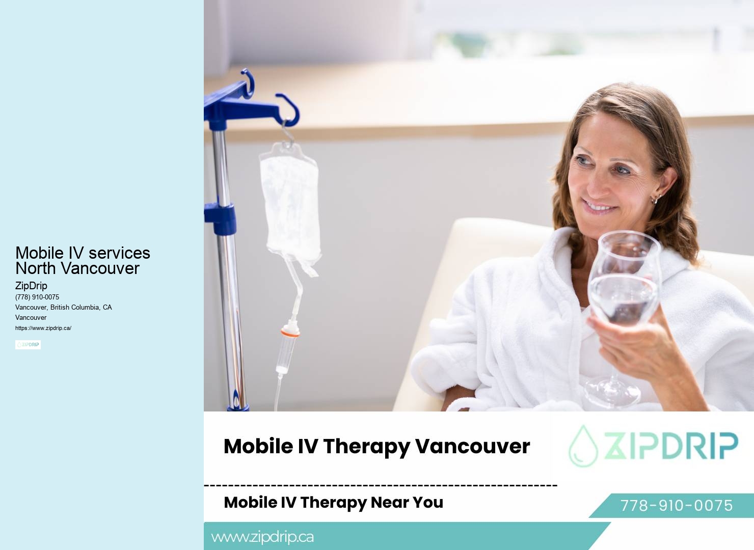Mobile Wellness IV Therapy Mobile IV services North Vancouver